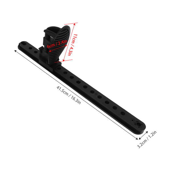 Justerbare låsbare kajakkfotpinner Slitasje kano fotstøtte pedaler for båt 1 par