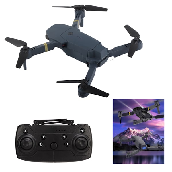 E58 Fällbar RC-drönare 4K HD Flygfotografering Lufttryckskonstant Höjd Drönare med 480P Kamera för Vuxna Barn