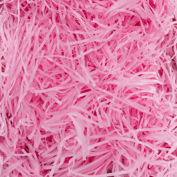 Pappersstrimlare Fyllning Utsökta Ljusa Färger Luktfri Raffia Fyllning Presentförpackning Stoppning för Presentförpackningsdekoration Pink 100g