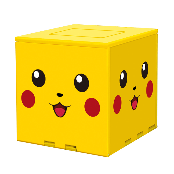 Kompatibel med Nintendo Switch, Extra Large Capacity Switch Game Case, Uppgraderad 41 Slots Switch Game Card Storage Box, Press to Unfold Fun Card Case Pikachu