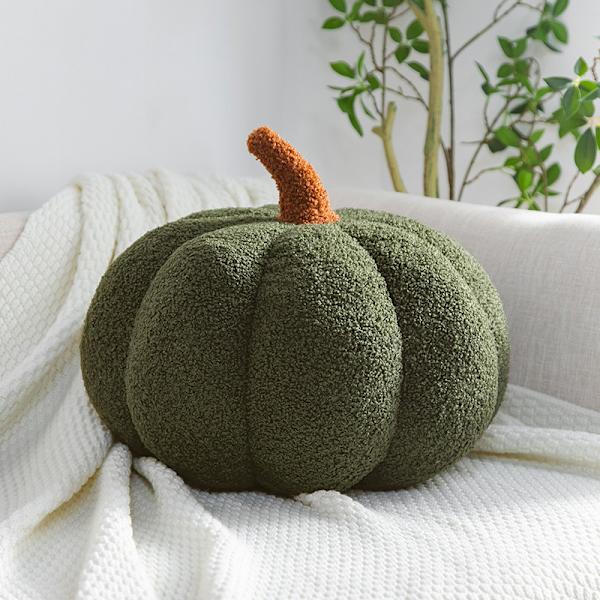 35cm Pumpa Kudde Plysch Leksak Halloween Pumpa Dekorativ Kudde Heminredning Fest (vit)