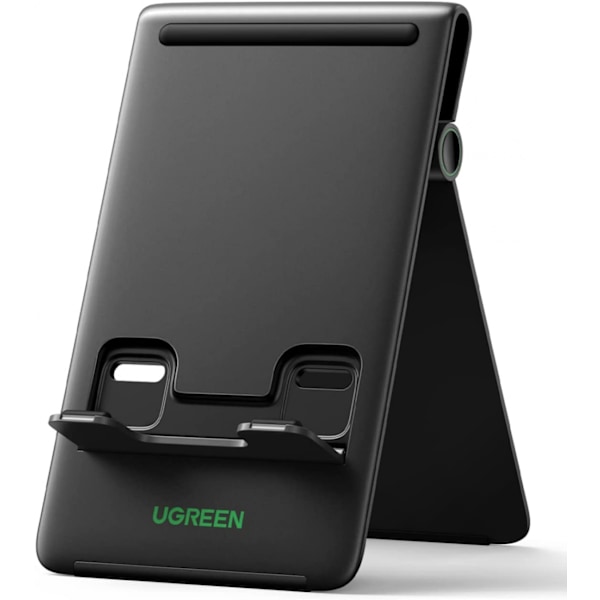 Justerbart Tabletstativ Telefonhållare Vikbart iPad Galaxy Tab Huawei MatePad Surface (Svart)