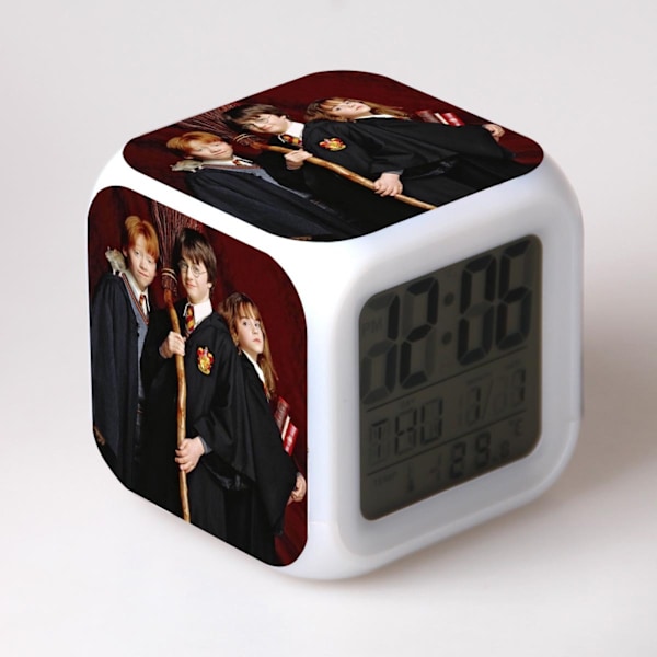 Harry Potter väckarklocka Harry Potter Harry Magic Färgglad stämningsfull LED Luminous väckarklocka（11）