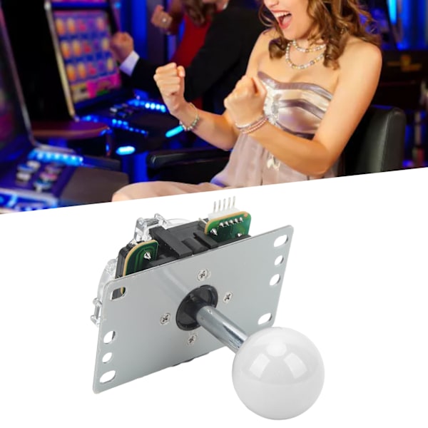 Arcade-joystick-peliohjain DIY-joystick Arcade-peli Taistelutikku Vaihto-osat Pin-piirilevy Ball Head White