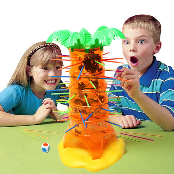 Apspelet Monkey Tree Climbing - Pedagogiskt spel för barn - Roligt logikspel för familjefester