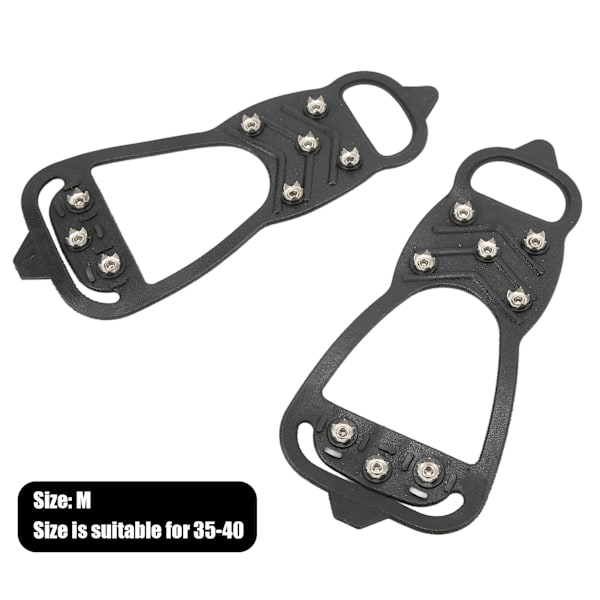 1 par 8 tænder stigbøjler Anti Slip Ice Traction Cleats Sko Grips til at gå på sne og isM