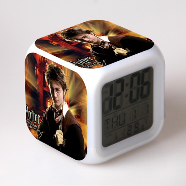 Harry Potter väckarklocka Harry Potter Harry Magic Färgglad stämningsfull LED Luminous väckarklocka（15）