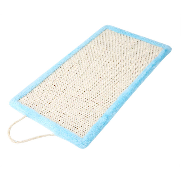 Sisal hängande katt kattunge skrapa pad catnip skrapa klo bräda husdjur leksak tillbehör blå