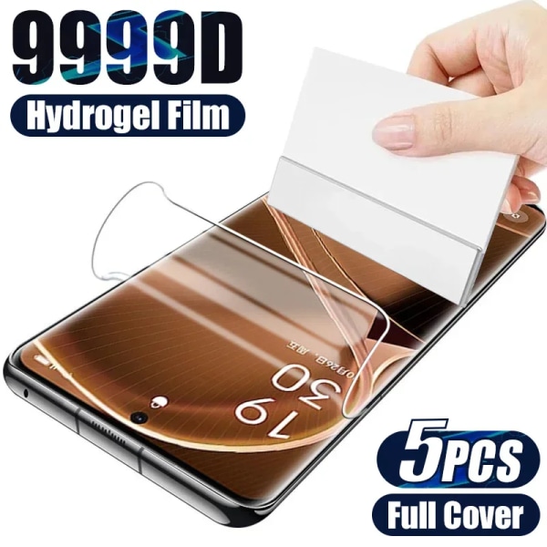 5 st skärmskydd för OPPO Reno 9 Pro Plus 5G hydrogelfilm