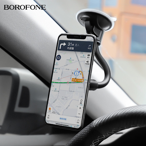 Borofone BH18 Journey Series Vinduesmontering til Bil Universal Mobiltelefon Bilnavigationsholder