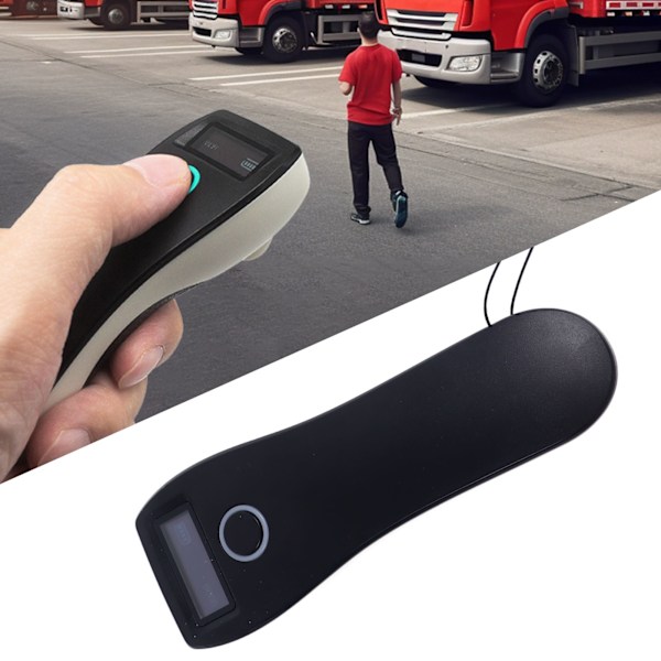 Sladdlös QR-kodskanner Bärbar Mini Streckkodsläsare Trådlös Bluetooth Bildläsare för Express Logistik