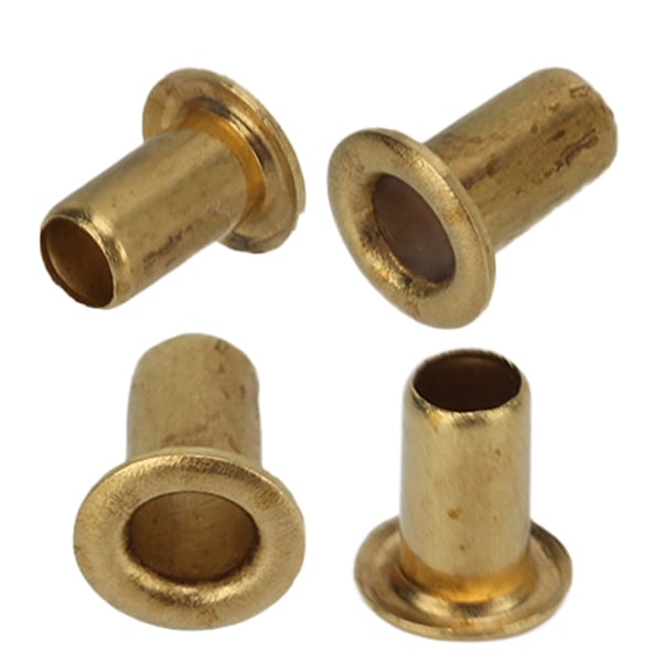 500 st ihåliga nitar 65 koppar slät ytor enkel installation kläder nitar för DIY hantverk 2,3x4,5x3,8mm