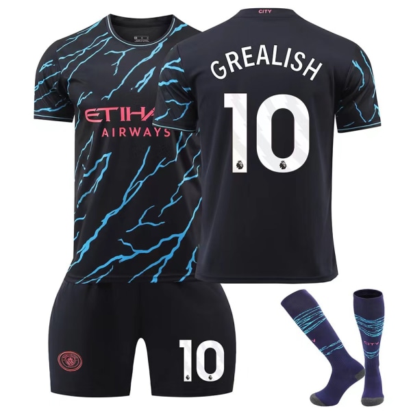 23/24 Manchester City koti lasten jalkapalloasu, NO.10 Grealish 16