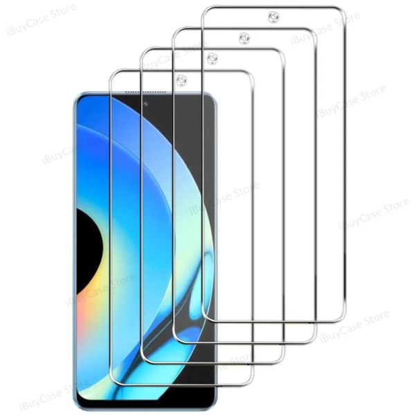 4PCS skärmskydd för Realme 10 Pro 5G härdat glas