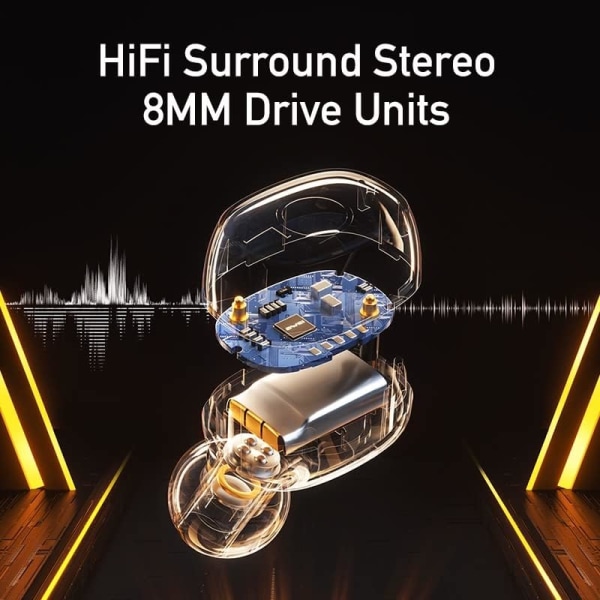 Trådløse ørepropper for små ører, kun 3 g lette, søte farger for kvinner og barn Ørepropper, Bluetooth 5.3 Ørepropper, hurtigladeetui, Bluetooth Ea Bleached Blue