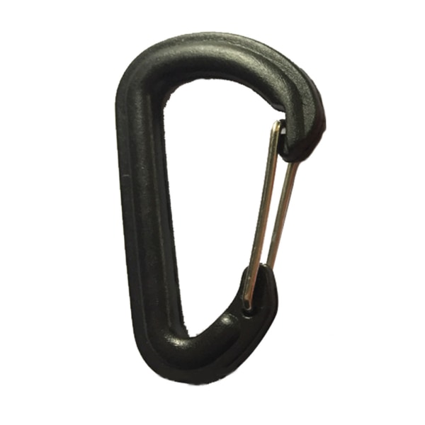Quality Outdoor d Shape Portable Safe Quickdraw Karbinhake Tillbehör för klättring (svart)