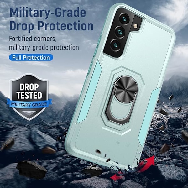 SamSung Galaxy S21FE mobilskal, militärklassat stöttåligt skydd, klarar 15 fots falltest, med magnetiskt stöd
