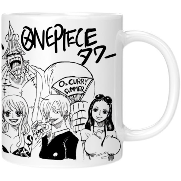 One Piece handmålad keramikmugg 11oz vänner present kaffe vattenkopp animation vattenkopp