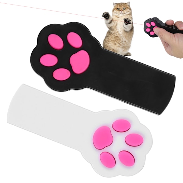 2 st kattlaserpekare med rött ljus, interaktiv träningsleksak, jagande projektor, husdjursleksak