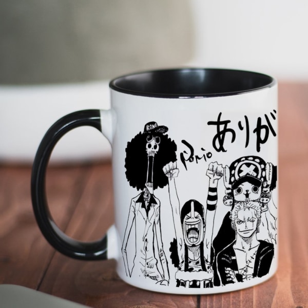 One Piece handmålad keramikmugg 11oz vänner present kaffe vattenkopp animation vattenkopp