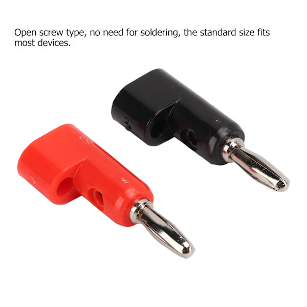 10 st banankontakter 4 mm röd svart öppen skruvtyp stapelbar lödfri adapter för husbilar lastbilar bilar