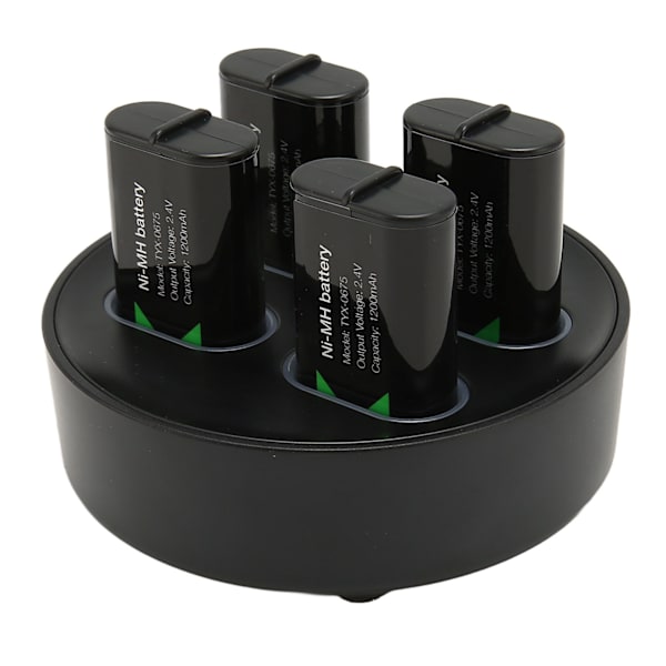 Laddningsbar batteriladdare 4 X1200mAh högkapacitets reservbatteri för X ONE för X Series spelkontroller