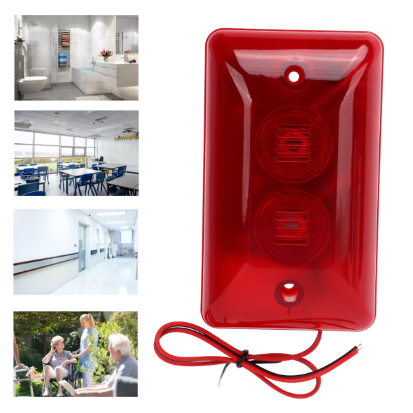 Nødalarm innebygd LED ABS plastsikkerhetsutstyr for toaletter Skoler Sykehus220V