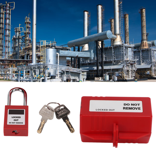 100-220V elektrisk plugglåsingsenhet med 38mm hengelåsnøkkel for industriell kjemisk elektrisk kraft