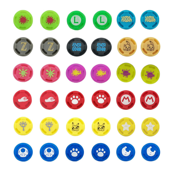 36 st tumgreppset joystick-lock för Switch Joy-Con-kontroller/Switch Lite Limited Edition
