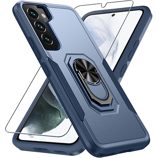 SamSung Galaxy S21FE mobiltelefon cover, militær-grade stødsikkert cover, bestået 15 fods faldtest beskyttelsescover, med magnetisk støtte