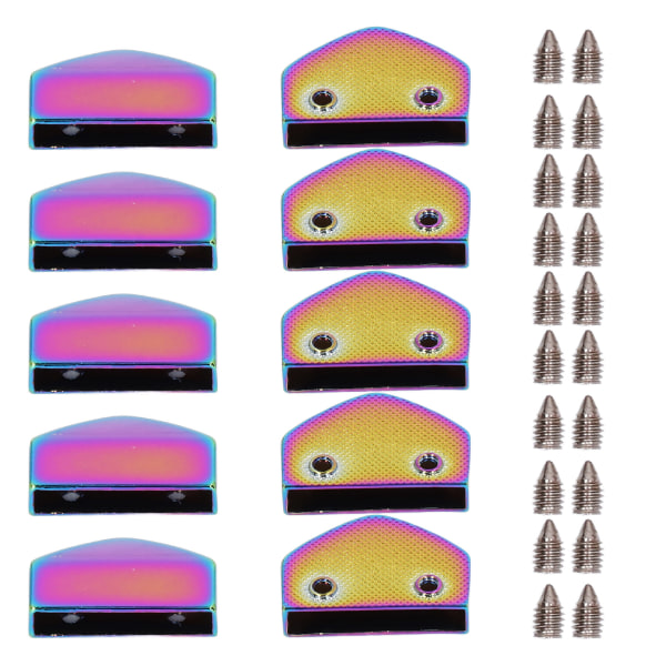 10 sæt Lynlås Stop Blank Udseende Praktisk Praktisk Attraktiv dekorativ taske Tilbehør til kufferter Colorful