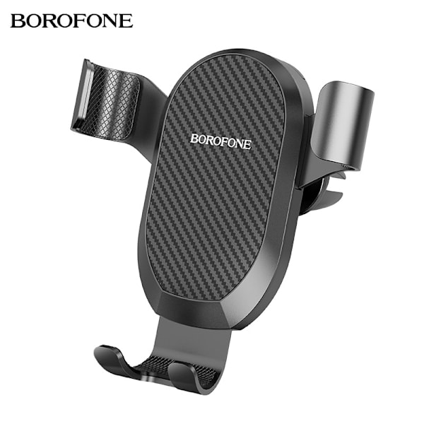 Borofone BH48 Armor Ilmastointiaukkoon Kiinnitettävä Painovoimainen Autoteline Auton Matkapuhelimelle Navigointiin Alumiiniseoksesta Valmistettu Teline
