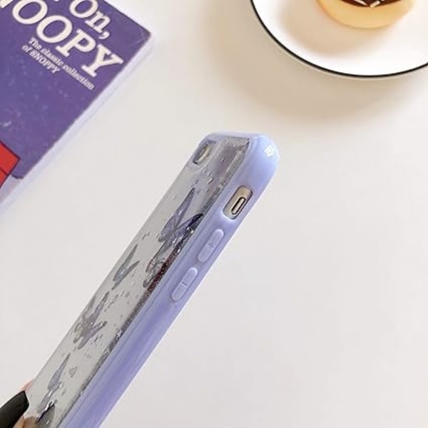 Skal för iPhone SE 2022, iPhone 7/8 Skal, iPhone SE 2020 Skal, Fjäril Bling Glitter Design Sött Skal, Tjejer Kvinnor Slim TPU Stötfångare Sh