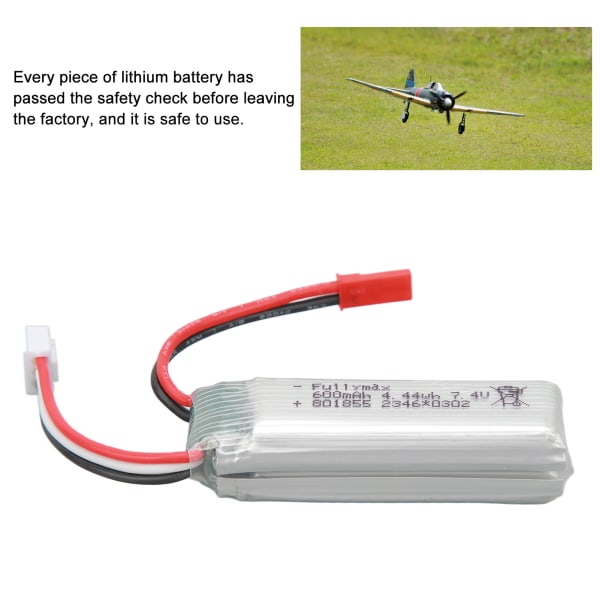 2 STK RC Airplane Lithium Battery 7.4v 600mah RC Airplane Reservebatterier for WLtoys XK A280 RC Aircraft