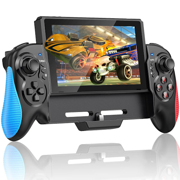 Brytere Kontrollere, One Piece Joy Pad Erstatning for Switch Pro Controller, Fjernkontroll Egnet for Store Håndspillere med Justerbar TURBO-funksjon Type A