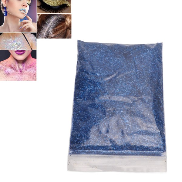 Erittäin hieno glitter 50g Kiiltävät kimalteet Upea Katseenvangitsija Laajalti käytetty Helppo poistaa Käsityö glitter kynsikortille Kasvot Blue