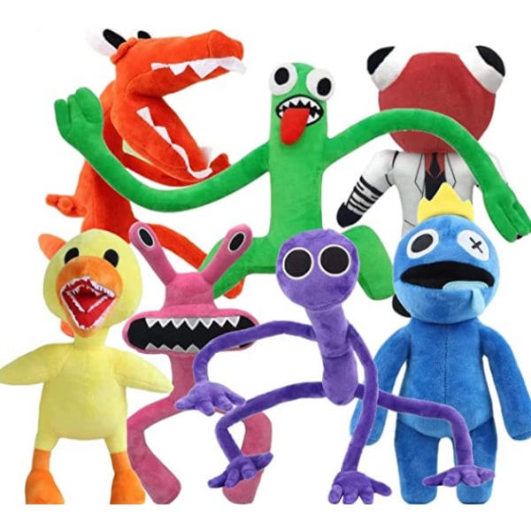 Rainbow Friends Plysch Leksak Dockor Rainbow Friends Roblox Rainbow Partners Dockor Dockor 2