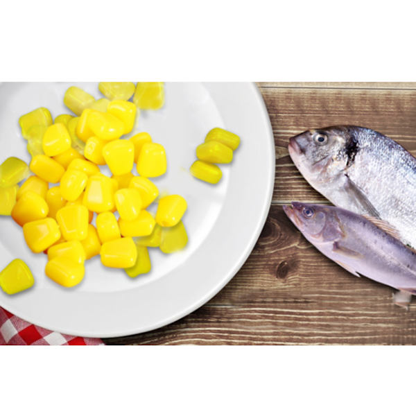 50 stk/pose nyttig utendørs ferskvannsmyk kunstig smak karpe agn mais fiske lokke