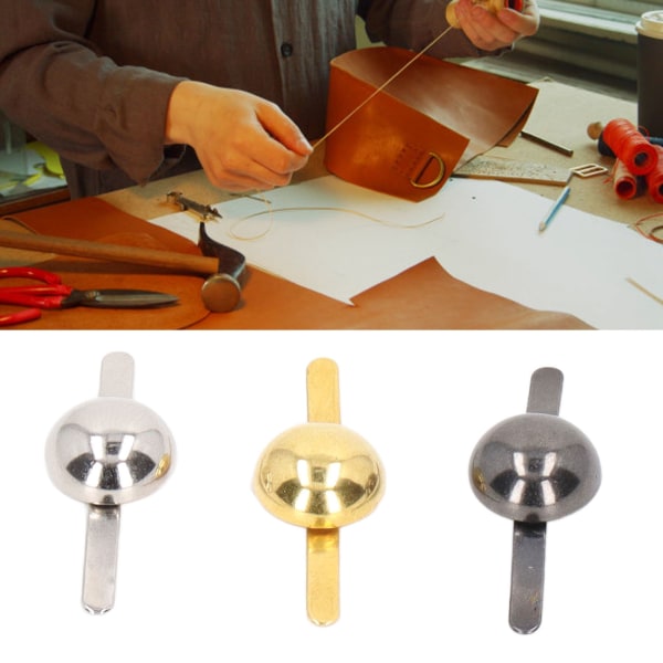 300 stk 10 mm Mini Brads Sølv Gull Sølv Grå Runde Messing Metall Paper Festeers Brads for DIY Craft Scrapbooking