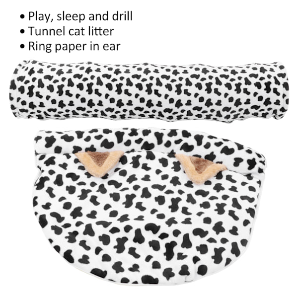 Kattetunnel seng sammenleggbar katteleketunnel med kløball og matte for katt valp kattunge