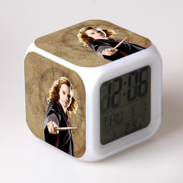 Harry Potter väckarklocka Harry Potter Harry Magic Färgglad stämningsfull LED Luminous väckarklocka（15）