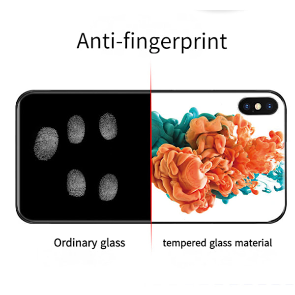 För iPhone 12 Pro mobiltelefonfodral djur vargmönster härdat glas anti-repa anti-fingeravtryck mjukt TPU-material iPhone 12 Pro
