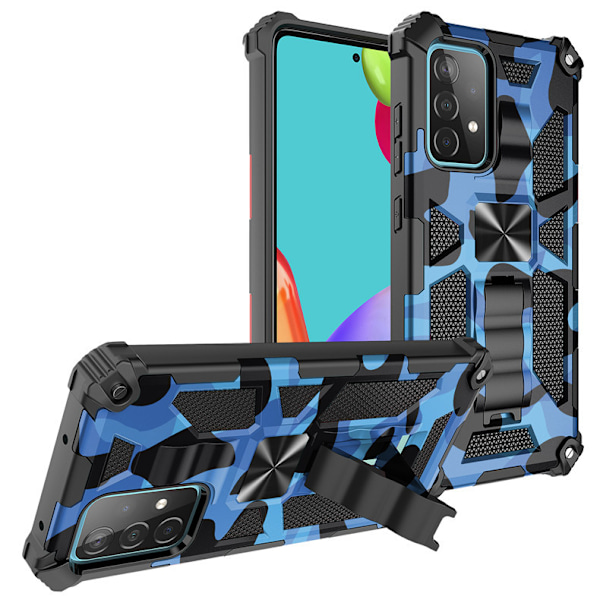 Samsung Galaxy S22 Ultra Telefoncover, Camouflage Robust Cover med Kraftig Stødsikker Militær Kvalitet Anti-Fald Beskyttelse og Indbygget