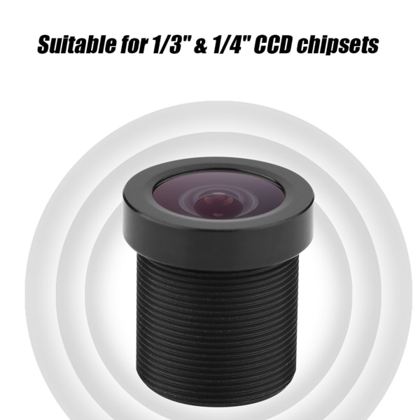 1,8 mm 170° laajakulmainen 1MP IR Board -linssi 1/3" ja 1/4" CCD-turvakameralle