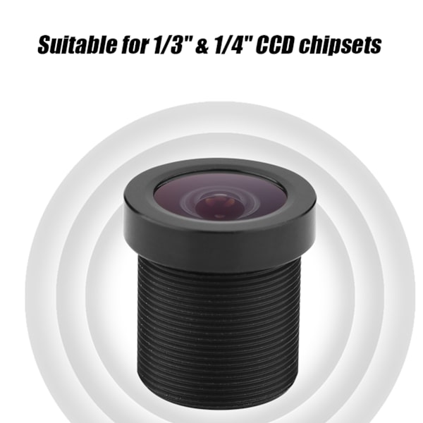 1,8 mm 170° vidvinkel 1MP IR-objektiv til 1/3\" & 1/4\" CCD-sikkerhedskamera