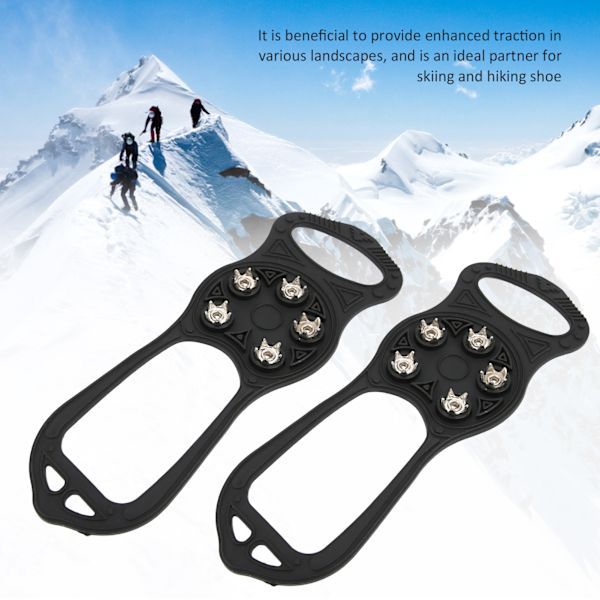 5Tooth Sne Vandre Søm Crampons Bjergbestigning AntiSlips Is Sko Spikes Dækker