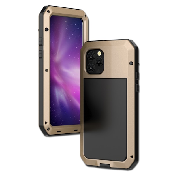 För Apple iPhone 13 Pro Max, Fallsäkert Skyddsfodral, Commuter Series, Guld