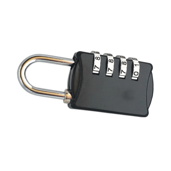 Coded Lock Zinc Alloy Keep Security Combination Padlock for Luggage Cases Filing CabinetsBlack