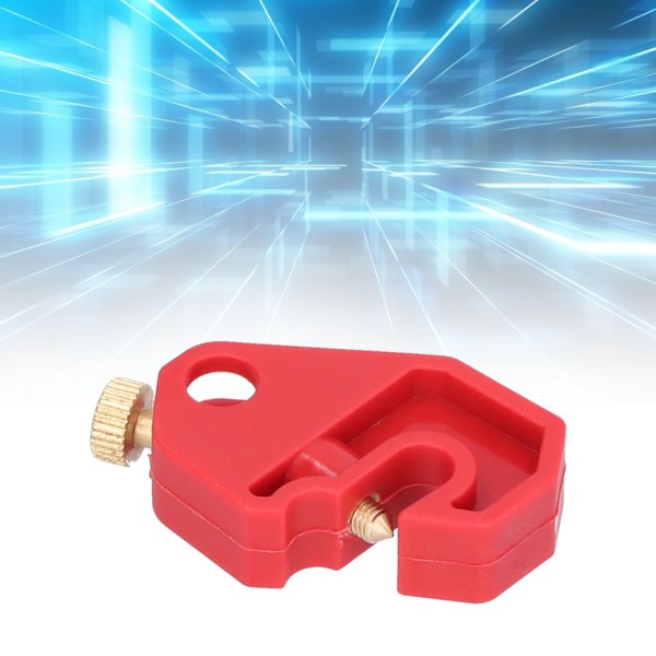 Circuit Breaker Lockout Air Switch Säkerhetsnyckellöst lås 10 mm/0,4 tum låshål med guldskruvknopp Verktygsfritt