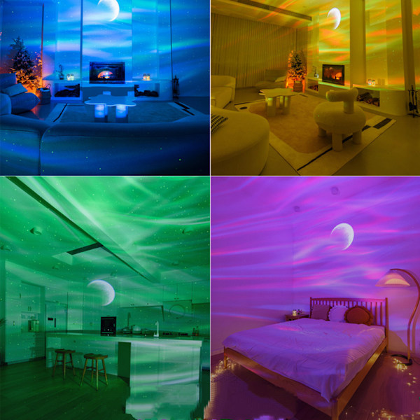 LED-projektorlampor, Galaxy-projektor Ocean Wave